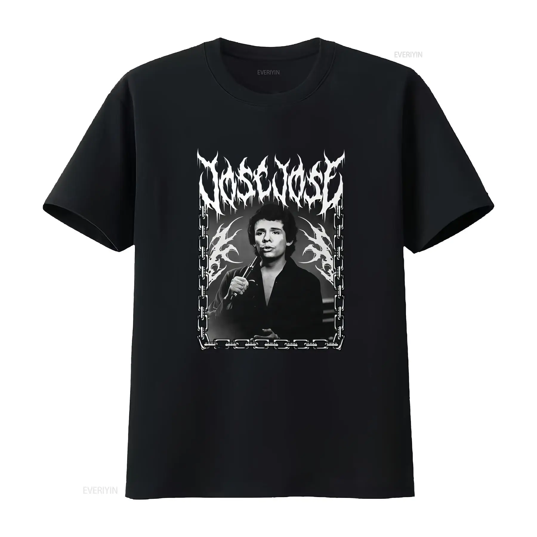Vintage Fashion La - Jose Dark Metal Lettering T-Shirt Fan