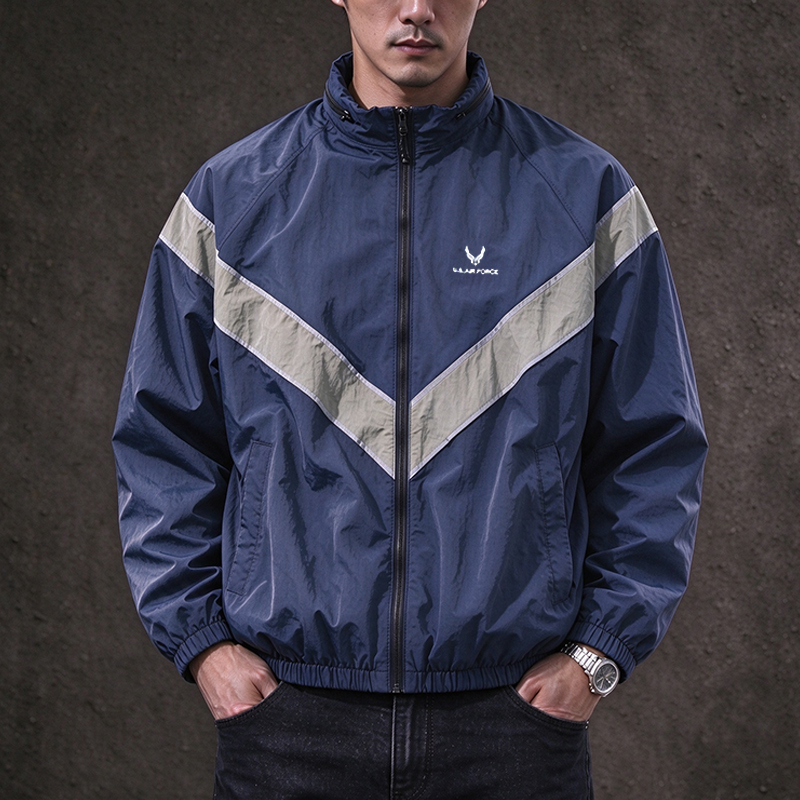 Vintage Windbreaker Nylon - Herren Vintage IPFU Militär-Windjacke aus Nylon,