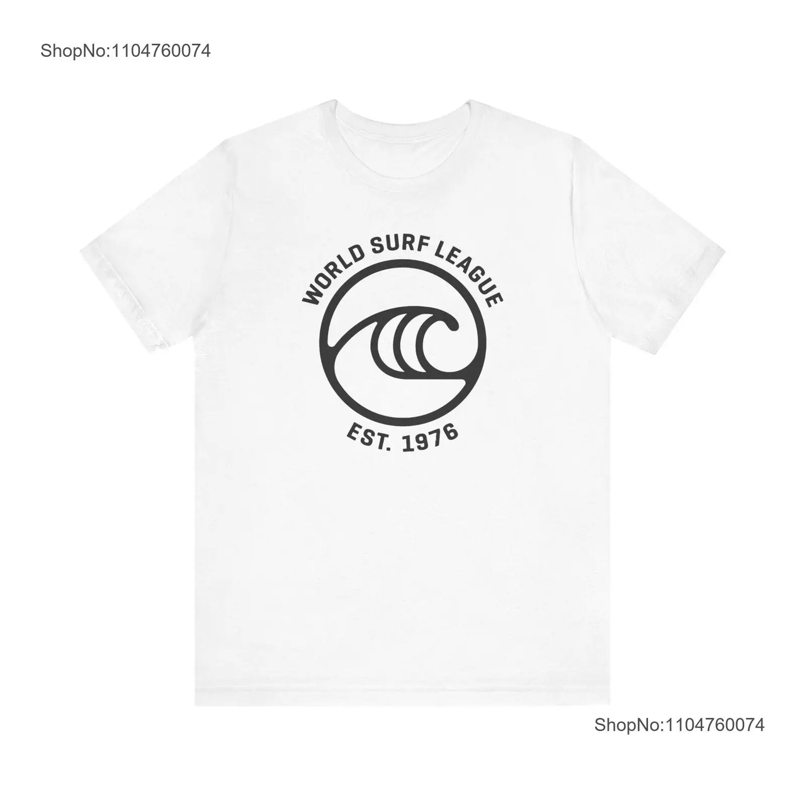 Vintage Fashion Jersey - World Surf League-Trikot-T-Shirt, Vintage-Stil, gewaschen, vielseitig,