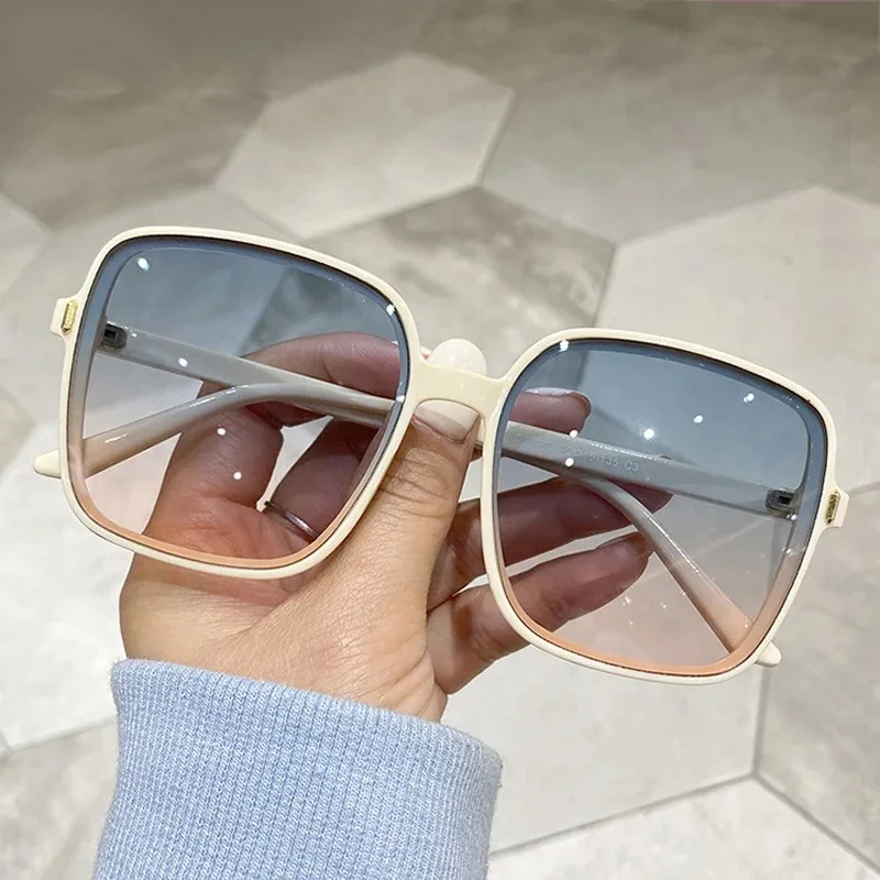 Vintage Outdoor Fashion - Vintage Oversized Quadratische Sonnenbrille Damen Mode