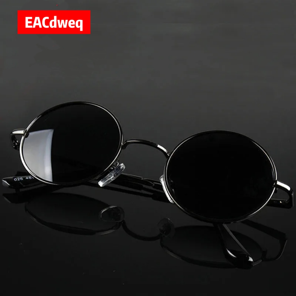 Vintage Fashion Enthusiasts - Retro Vintage Runde Sonnenbrille für Herren