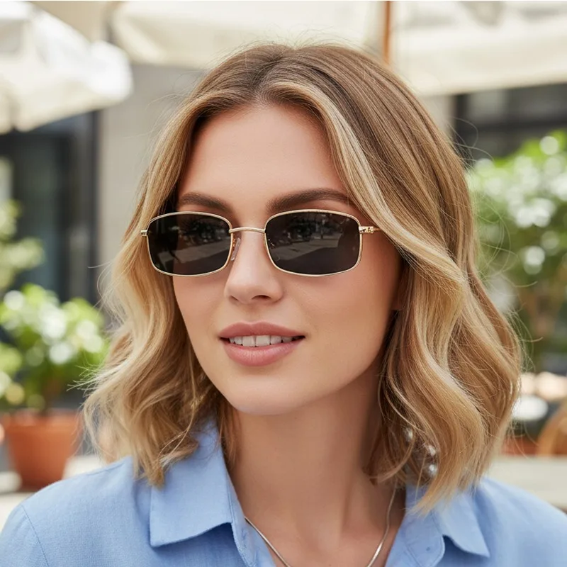 Neue kleine quadratische Sonne – Vintage Fashion Enthusiasts Bewertung und Preis
