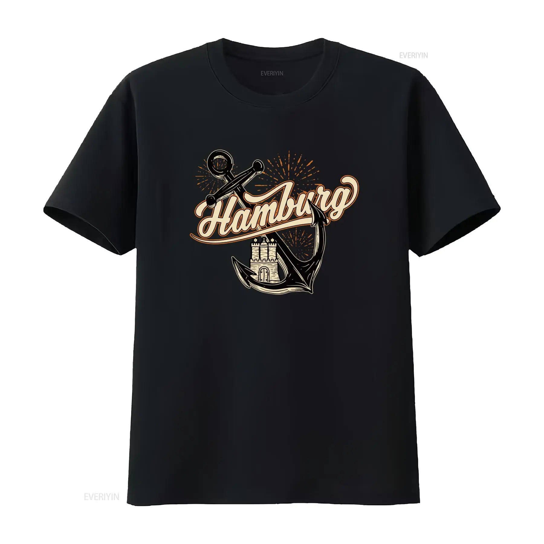 Herren-T-Shirt mit Hamburg-Ank – Vintage Fashion Hamburg Bewertung und Preis
